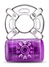 Фиолетовое эрекционное виброкольцо One Night Stand Vibrating C-Ring - Blush Novelties - в Новосибирске купить с доставкой