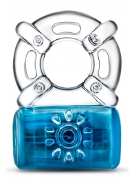 Синее эрекционное виброкольцо One Night Stand Vibrating C-Ring - Blush Novelties - в Новосибирске купить с доставкой
