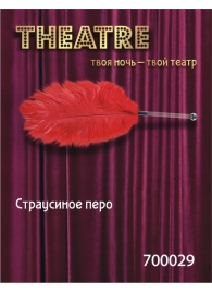 Красное страусовое пёрышко - ToyFa - купить с доставкой в Новосибирске