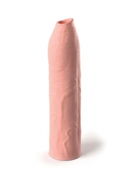 Телесная насадка-удлинитель Uncut Silicone Penis Enhancer - 17,8 см. - Pipedream - в Новосибирске купить с доставкой
