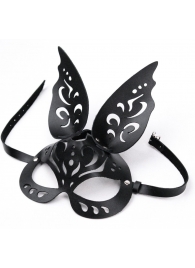 Черная ажурная маска  Зайка  с ушками - Crazy Handmade - купить с доставкой в Новосибирске