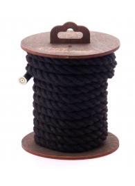 Черная хлопковая веревка для бондажа на катушке - 5 м. - Crazy Handmade - купить с доставкой в Новосибирске