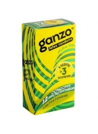 Ультратонкие презервативы Ganzo Ultra thin - 15 шт. - Ganzo - купить с доставкой в Новосибирске