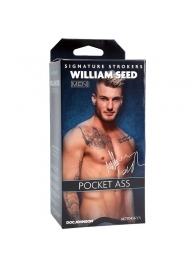 Телесный мастурбатор-анус William Seed Pocket Ass - Doc Johnson - в Новосибирске купить с доставкой