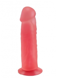 Розовый фаллоимитатор с подошвой-присоской - 18,5 см. - LOVETOY (А-Полимер)
