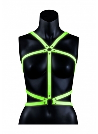 Портупея Body Harness с неоновым эффектом - размер L-XL - Shots Media BV - купить с доставкой в Новосибирске