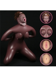 Темнокожая секс-кукла с реалистичными вставками Cowgirl Style Love Doll - Lovetoy - #SOTBIT_REGIONS_UF_V_REGION_NAME# купить с доставкой