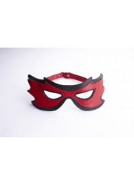 Красно-чёрная маска на глаза с разрезами - Sitabella - купить с доставкой в Новосибирске
