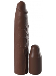 Коричневая насадка-удлинитель 3 Inch Silicone Mega X-tension - 22,9 см. - Pipedream - в Новосибирске купить с доставкой