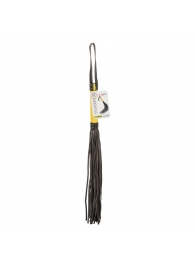 Черная плеть с желтой рукоятью Boundless Flogger - 69,25 см. - California Exotic Novelties - купить с доставкой в Новосибирске
