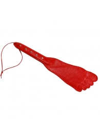 Красная хлопалка в форме ступни - 34,5 см. - Sitabella - купить с доставкой в Новосибирске