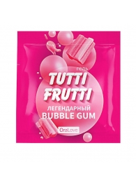 Пробник гель-смазки Tutti-frutti со вкусом бабл-гам - 4 гр. - Биоритм - купить с доставкой #SOTBIT_REGIONS_UF_V_REGION_NAME#