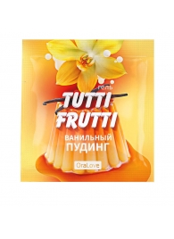 Пробник гель-смазки Tutti-frutti со вкусом ванильного пудинга - 4 гр. - Биоритм - купить с доставкой в Новосибирске
