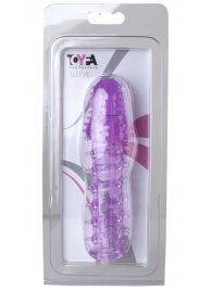 Фиолетовая насадка, удлиняющая половой член, BIG BOY - 13,5 см. - Toyfa Basic - в Новосибирске купить с доставкой