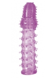 Фиолетовая насадка, удлиняющая половой член, BIG BOY - 13,5 см. - Toyfa Basic - в Новосибирске купить с доставкой