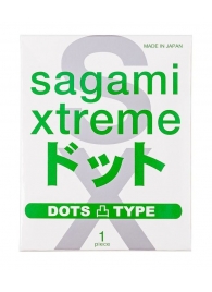 Презерватив Sagami Xtreme Type-E с точками - 1 шт. - Sagami - купить с доставкой в Новосибирске