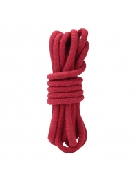 Красная хлопковая веревка для связывания - 3 м. - Lux Fetish - купить с доставкой в Новосибирске