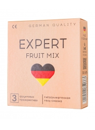 Ароматизированные презервативы EXPERT Fruit Mix - 3 шт. - Expert - купить с доставкой в Новосибирске