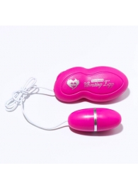 Ярко-розовое виброяйцо с выносным проводным пультом - Сима-Ленд