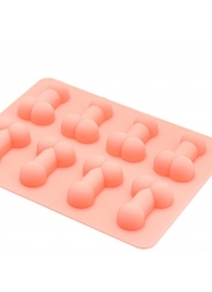 Розовая силиконовая форма с фаллосами - Сима-Ленд - купить с доставкой в Новосибирске