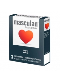 Презервативы увеличенного размера Masculan XXL - 3 шт. - Masculan - купить с доставкой в Новосибирске
