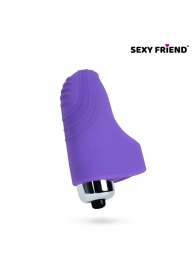 Фиолетовая вибронасадка на палец - Bior toys