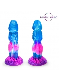 Разноцветный фантазийный фаллоимитатор - 22 см. - Bior toys
