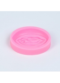 Розовая силиконовая форма в виде вульвы - Сима-Ленд - купить с доставкой в Новосибирске