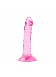 Розовый анальный фаллоимитатор на присоске - 12 см. - Сима-Ленд