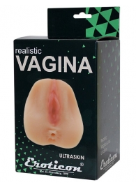 Телесный мастурбатор Realistic Vagina - вагина и анус - Eroticon - в Новосибирске купить с доставкой