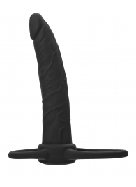 Черная насадка на пенис для двойного проникновения Black Red - 16,5 см. - ToyFa - купить с доставкой в Новосибирске