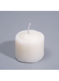 Белая свеча для БДСМ «Роза» из низкотемпературного воска - Сима-Ленд - купить с доставкой в Новосибирске
