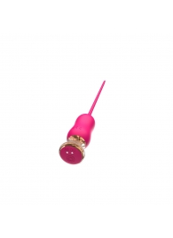 Розовый тонкий стимулятор Nipple Vibrator - 23 см. - I-MOON - купить с доставкой в Новосибирске