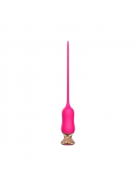 Розовый тонкий стимулятор Nipple Vibrator - 23 см. - I-MOON - купить с доставкой в Новосибирске