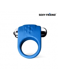 Синее эрекционное кольцо с виброэлементом - 1137 - #SOTBIT_REGIONS_UF_V_REGION_NAME# купить с доставкой