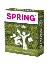 Классические презервативы SPRING CLASSIC - 3 шт. - SPRING - купить с доставкой в Новосибирске