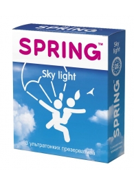 Ультратонкие презервативы SPRING SKY LIGHT - 3 шт. - SPRING - купить с доставкой в Новосибирске