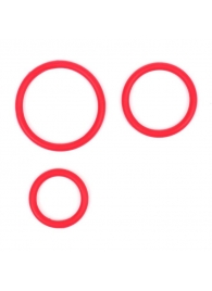 Набор из 3 красных эрекционных колец «Оки-Чпоки» - Сима-Ленд - #SOTBIT_REGIONS_UF_V_REGION_NAME# купить с доставкой