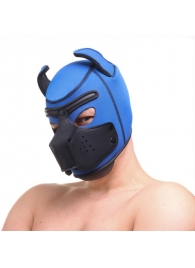 Синяя неопреновая БДСМ-маска Puppy Play - Сима-Ленд - купить с доставкой в Новосибирске