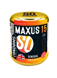 Презервативы анатомической формы Maxus Sensual - 15 шт. - Maxus - купить с доставкой #SOTBIT_REGIONS_UF_V_REGION_NAME#