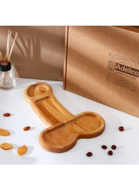 Деревянное блюдо для подачи в форме члена (32,5 х 20 х 1,7 см) - Сима-Ленд - купить с доставкой в Новосибирске