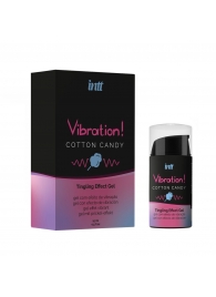 Жидкий вибратор Vibration Cotton Candy с ароматом сахарной ваты - 15 мл. - INTT - купить с доставкой в Новосибирске