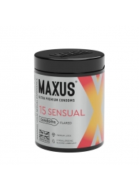 Анатомические презервативы MAXUS Sensual - 15 шт. - Maxus - купить с доставкой в Новосибирске