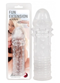 Прозрачная насадка на пенис Fun Extension - 16 см. - Orion - в Новосибирске купить с доставкой