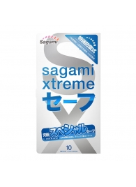 Презервативы Sagami Xtreme Ultrasafe с двойным количеством смазки - 10 шт. - Sagami - купить с доставкой в Новосибирске