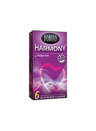 Презервативы с рёбрышками Domino Harmony - 6 шт. - Domino - купить с доставкой в Новосибирске