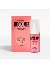 Жидкий вибратор Nuei Rock Me! с ароматом клубники - 20 мл. - Nuei cosmetics - купить с доставкой в Новосибирске