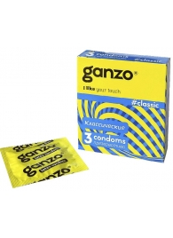 Классические презервативы с обильной смазкой Ganzo Classic - 3 шт. - Ganzo - купить с доставкой в Новосибирске
