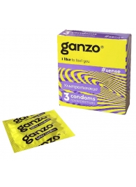 Тонкие презервативы для большей чувствительности Ganzo Sence - 3 шт. - Ganzo - купить с доставкой в Новосибирске