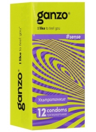 Тонкие презервативы для большей чувствительности Ganzo Sence - 12 шт. - Ganzo - купить с доставкой в Новосибирске
